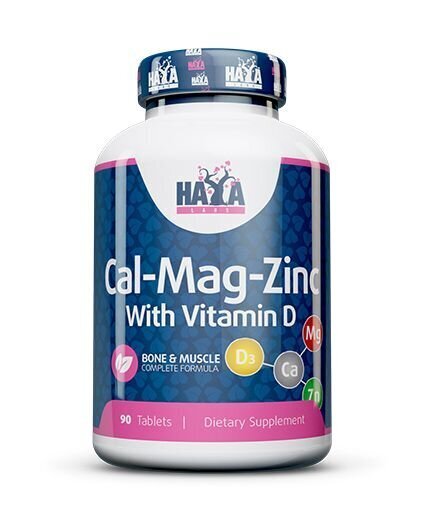 Uztura bagātinātājs Haya Labs Calcium Magnesium & Zinc with Vitamin D 90 tab cena un informācija | Vitamīni | 220.lv