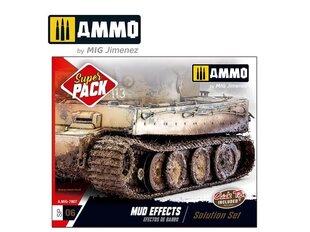 AMMO MIG - MUD EFFECTS. SOLUTION SET. AMIG7807 cena un informācija | Modelēšanas un zīmēšanas piederumi | 220.lv