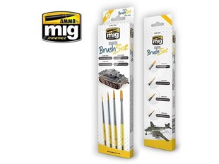 AMMO MIG - STARTER BRUSH SET (Otiņa komplekts). AMIG7602 cena un informācija | Modelēšanas un zīmēšanas piederumi | 220.lv