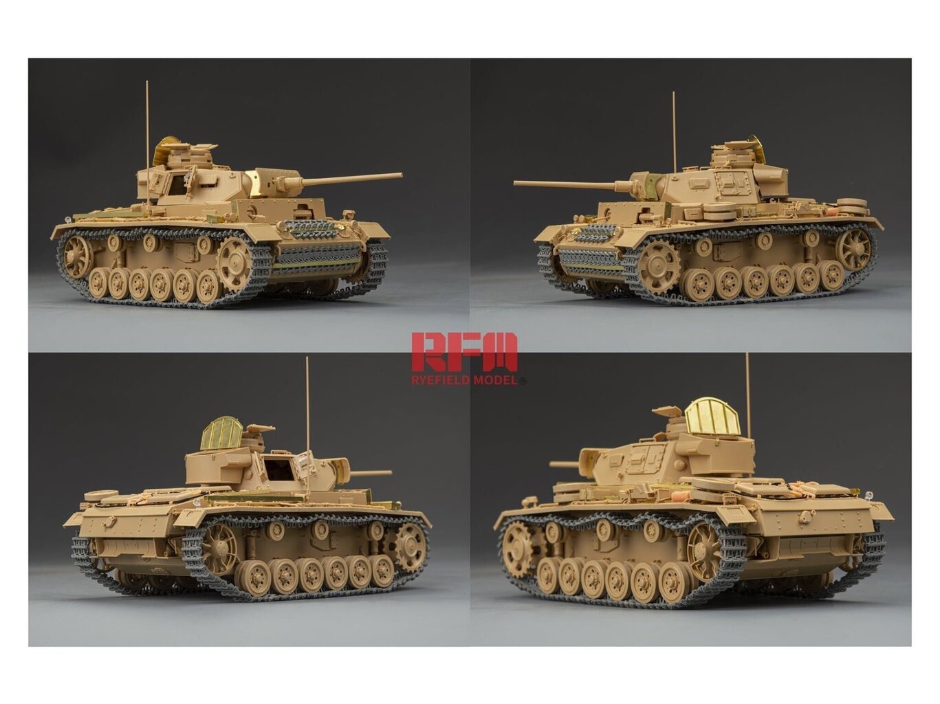 Rye Field Model - Pz.Kpfw.III Ausf.J, 1/35, RFM-5070 cena un informācija | Konstruktori | 220.lv