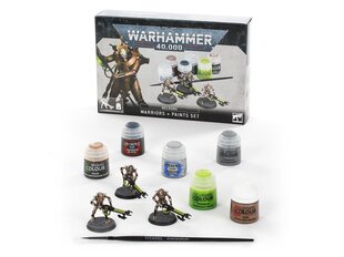 Necrons: Warriors + Paints Set, 60-69 cena un informācija | Konstruktori | 220.lv