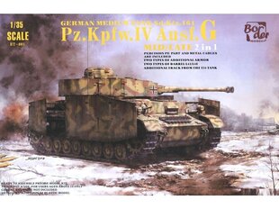 Пластиковая сборная модель Border Model - Pz.Kpfw.IV Ausf.G Mid/Late, 1/35, BT-001 цена и информация | Конструкторы и кубики | 220.lv