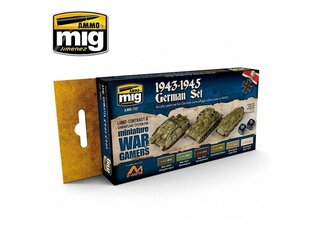 AMMO MIG - WARGAME 1943-1945 GERMAN SET. AMIG7117 цена и информация | Принадлежности для рисования, лепки | 220.lv