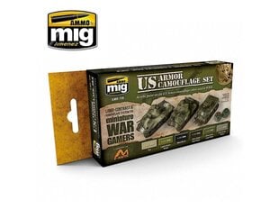 AMMO MIG - WARGAME US ARMOR SET. AMIG7119 цена и информация | Принадлежности для рисования, лепки | 220.lv