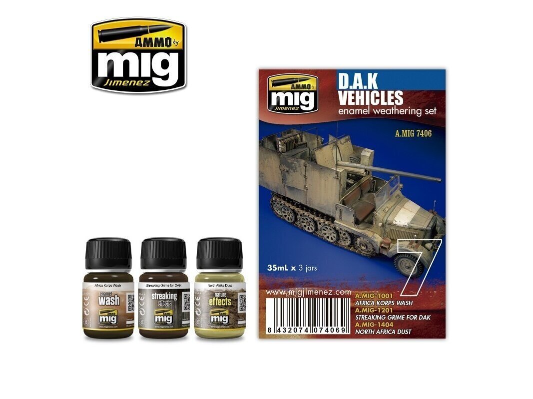 AMMO MIG - DAK SET. AMIG7406 цена и информация | Modelēšanas un zīmēšanas piederumi | 220.lv