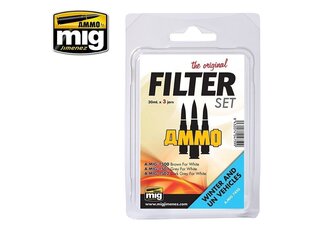 AMMO MIG - FILTER SET FOR WINTER AND UN VEHICLES. AMIG7450 цена и информация | Коллекционные модели автомобилей | 220.lv