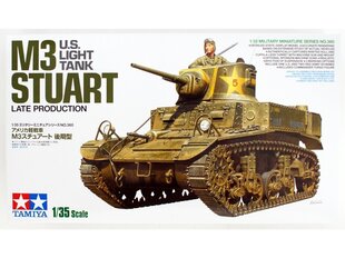 Конструктор Tamiya - U.S. Light Tank M3 Stuart Late Production, Scale:1/35, 35360 цена и информация | Конструкторы и кубики | 220.lv