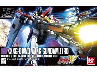 Пластиковая сборная модель Bandai - HGAC Gundam Wing XXXG-00W0 Wing Gundam Zero, 1/144, 58891 цена и информация | Конструкторы и кубики | 220.lv