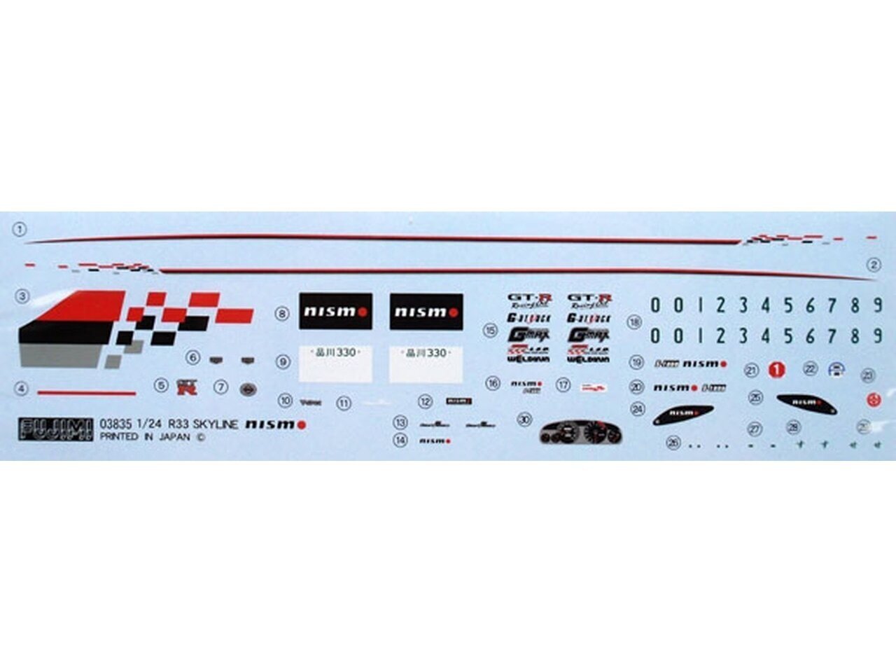 Fujimi - Nismo R33 Skyline GT-R (R33), 1/24, 03835 цена и информация | Konstruktori | 220.lv