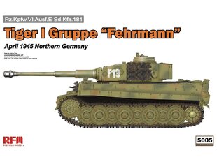 Rye Field Model - Tiger I Gruppe «Fehrmann» April 1945 Northern Germany, 1/35, RFM-5005 цена и информация | Kонструкторы | 220.lv