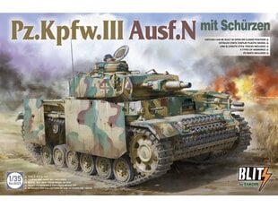 Takom - Pz.Kpfw.III Ausf.N mit schürzen, 1/35, 8005 cena un informācija | Konstruktori | 220.lv