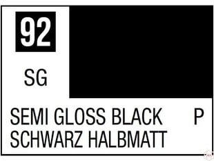 Mr.Hobby - Mr.Color C-092 Semi Gloss Black, 10ml kaina ir informacija | Modelēšanas un zīmēšanas piederumi | 220.lv