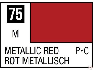 Краска Mr.Hobby - Mr.Color C-075 красный металлик, 10 мл цена и информация | Принадлежности для рисования, лепки | 220.lv