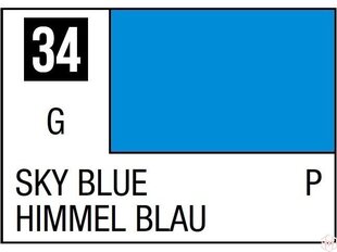Краска Mr.Hobby - Mr.Color C-034 голубая, 10 мл цена и информация | Принадлежности для рисования, лепки | 220.lv
