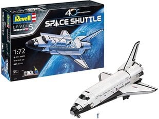 Сборная пластиковая модель начинающему моделисту Revell - Space Shuttle 40th Anniversary подарочный набор, 1/72, 05673 цена и информация | Конструкторы и кубики | 220.lv