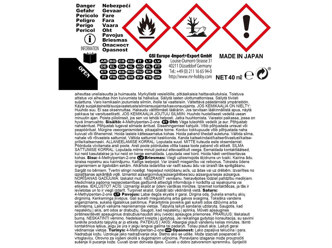 Mr.Hobby - Mr.Hobby - Mr. Cement S līme, 40 ml цена и информация | Modelēšanas un zīmēšanas piederumi | 220.lv