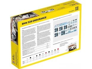 Сборная пластиковая модель начинающему моделисту Heller - BMW 328 Endurance Starter Set, 1/24, 56782 цена и информация | Конструкторы и кубики | 220.lv