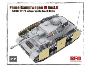 Сборная пластиковая модель Rye Field Model - Panzerkampfwagen IV Ausf. G Sd.Kfz. 161/1 w/ workable track links, 1/35, 5053 цена и информация | Конструкторы и кубики | 220.lv