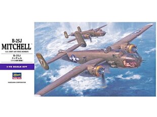 Hasegawa - B-25J Mitchell, 1/72, 00546 cena un informācija | Konstruktori | 220.lv