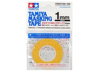 Tamiya - Masking Tape 1mm, 87206 cena un informācija | Modelēšanas un zīmēšanas piederumi | 220.lv
