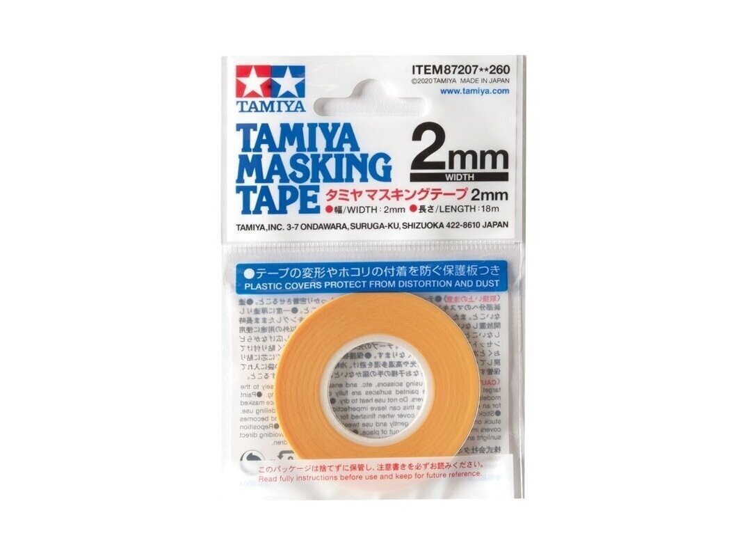 Tamiya - Masking Tape 2mm, 87207 cena un informācija | Modelēšanas un zīmēšanas piederumi | 220.lv