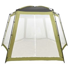 vidaXL - telts peldbaseinam, zaļā krāsā, 500x433x250cm, audums cena un informācija | Baseinu piederumi | 220.lv