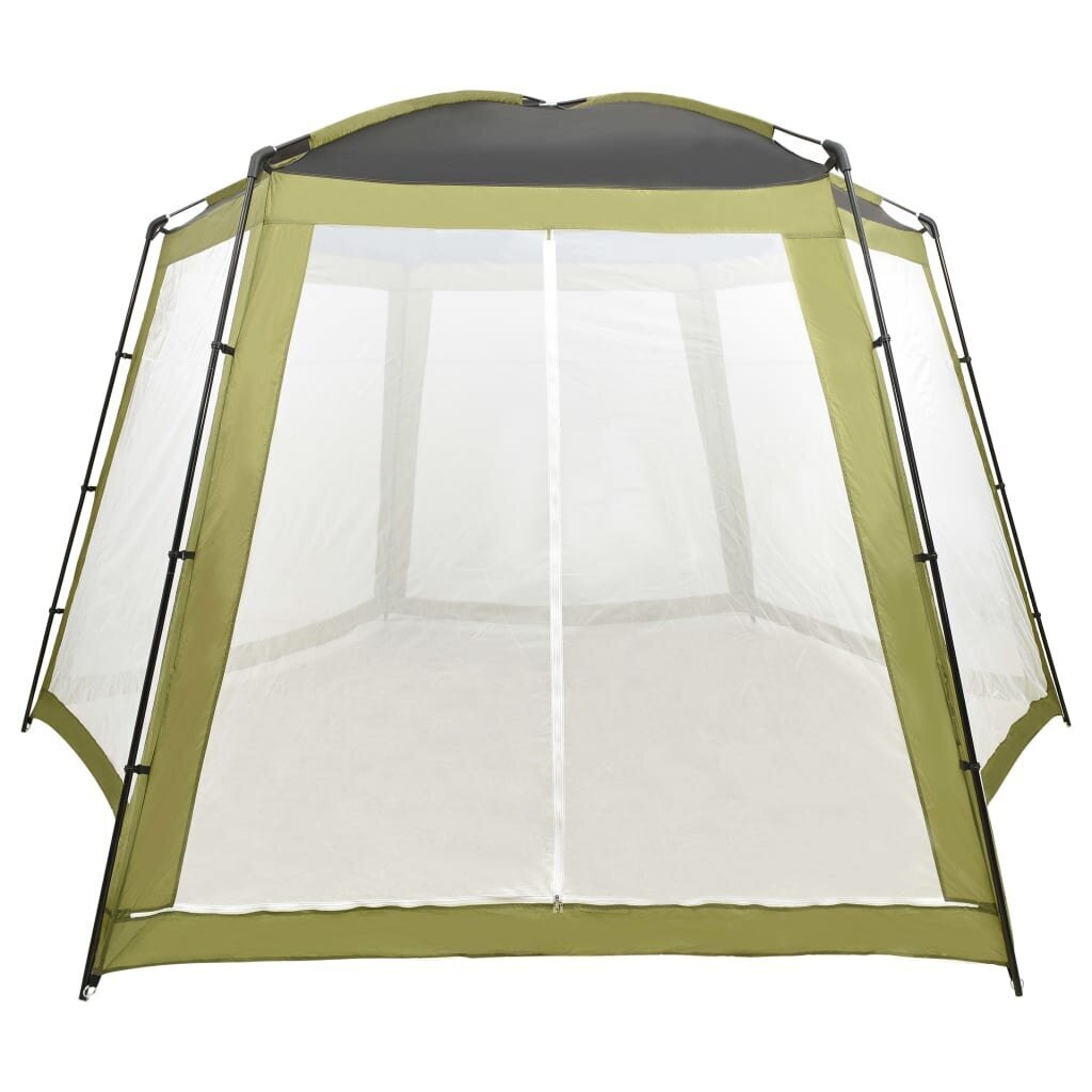 vidaXL - telts peldbaseinam, zaļā krāsā, 500x433x250cm, audums cena un informācija | Baseinu piederumi | 220.lv