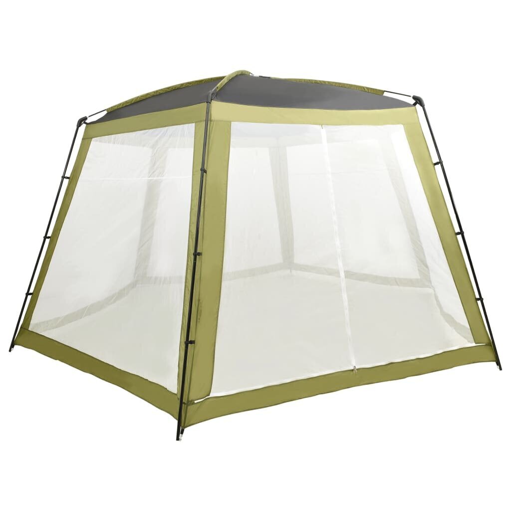 vidaXL - telts peldbaseinam, zaļā krāsā, 590x520x250cm, audums цена и информация | Baseinu piederumi | 220.lv