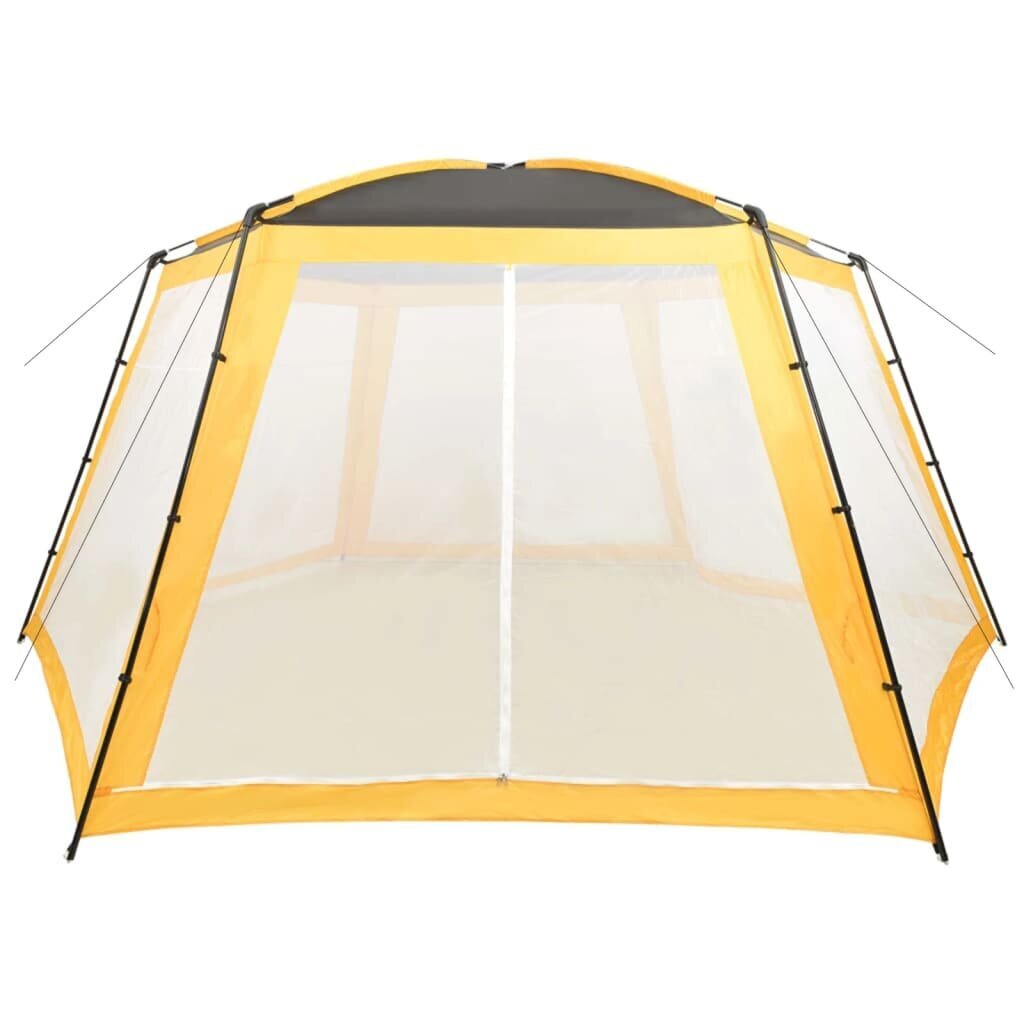 vidaXL - telts peldbaseinam, dzeltenā krāsā, 660x580x250cm, audums цена и информация | Baseinu piederumi | 220.lv