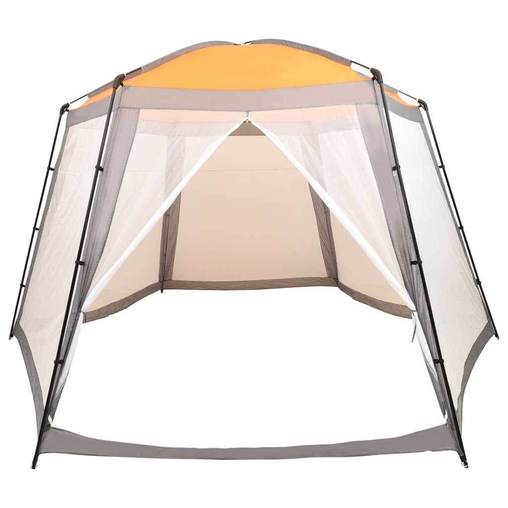 vidaXL - telts peldbaseinam, pelēkā krāsā, 500x433x250cm, audums cena un informācija | Baseinu piederumi | 220.lv