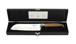 Santoku nazis ar koka kastīti Laguiole Luxury line by Style de Ve cena un informācija | Naži un to piederumi | 220.lv