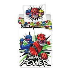 Комплект постельного белья для детей Power Rangers, 140x200, 2 части цена и информация | Детское постельное бельё | 220.lv