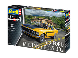 Пластиковая модель Revell - 1969 Boss 302 Mustang, 1/25, 07025 цена и информация | Конструкторы и кубики | 220.lv