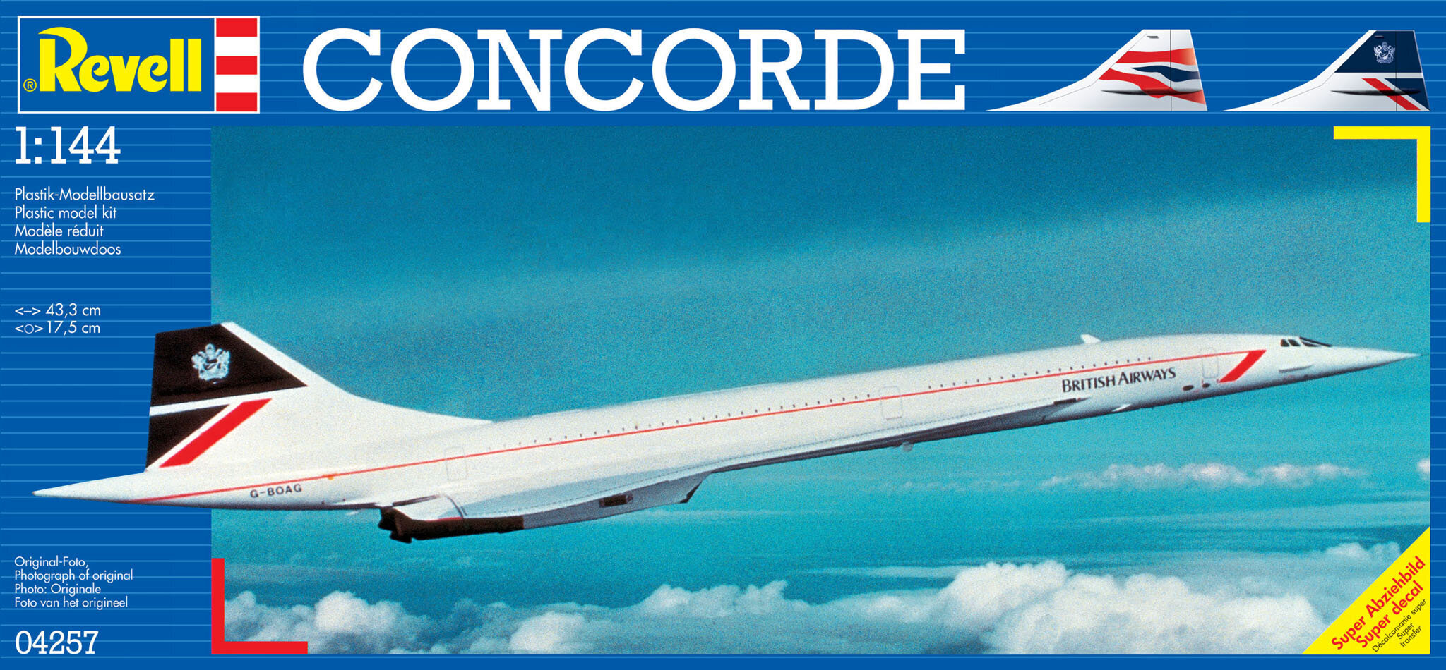 Revell - Concorde "British Airways", 1/144, 04257 цена и информация | Konstruktori | 220.lv