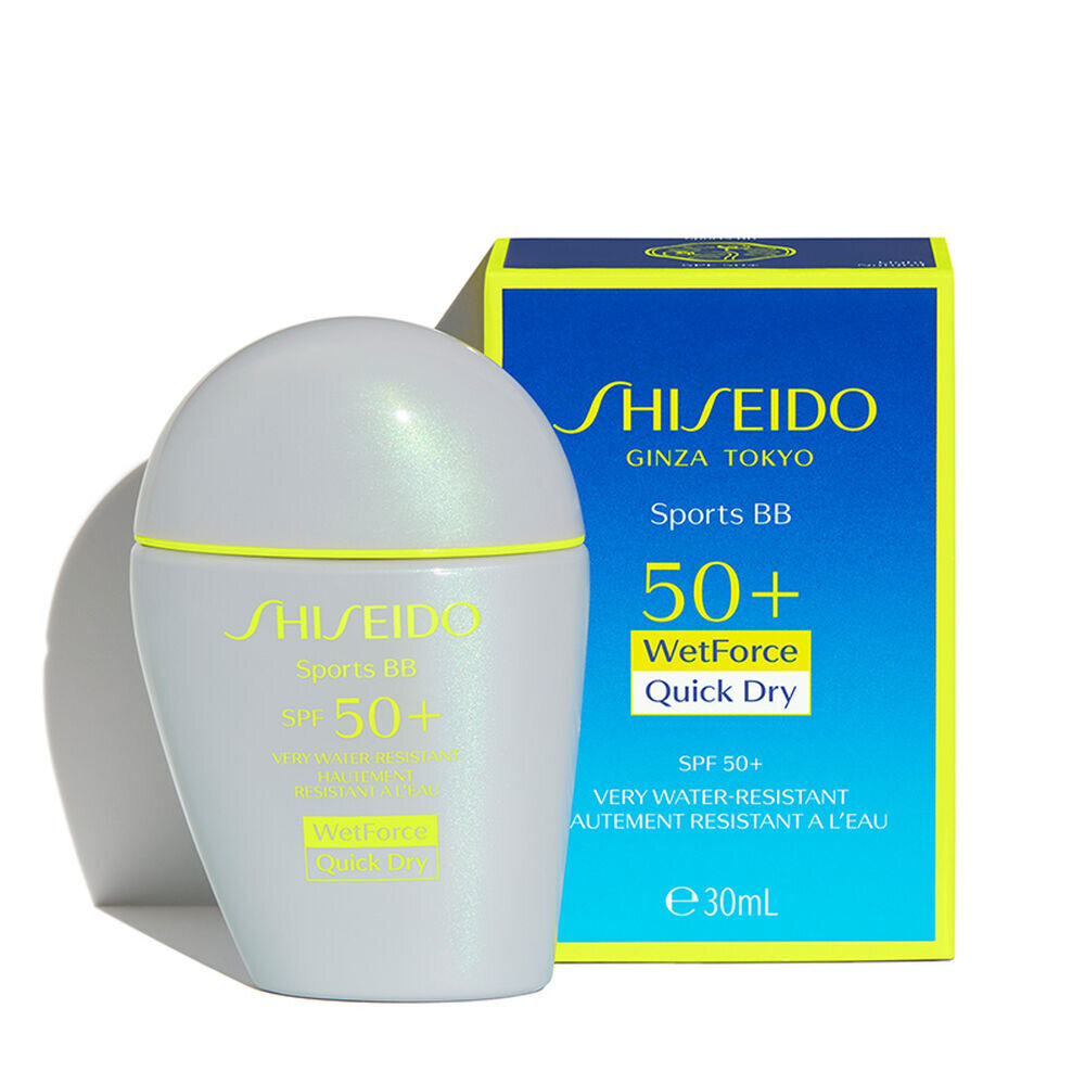 Krēmīgs pūderis Shiseido Sports BB SPF50+ 30 ml, Dark cena un informācija | Grima bāzes, tonālie krēmi, pūderi | 220.lv