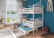 Divstāvu gulta Adrk Furniture Aldo 80x180 cm, balta цена и информация | Bērnu gultas | 220.lv