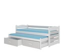 Детская кровать ADRK Furniture Tiarro 90x200 см, белая/светло-серая