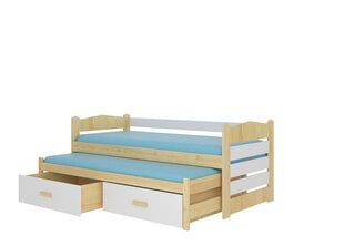 Детская кровать ADRK Furniture Tiarro 90x200 см, светло-коричневая/белая цена и информация | Детские кровати | 220.lv