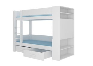 Кровать ADRK Furniture Garet 90x200см, белая цена и информация | Детские кровати | 220.lv