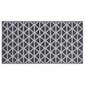 vidaXL - āra paklājs, melns, 120x180cm, PP cena un informācija | Paklāji | 220.lv