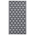 vidaXL - āra paklājs, melns, 160x230cm, PP