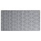 vidaXL - āra paklājs, balts un melns, 160x230cm, PP cena un informācija | Paklāji | 220.lv