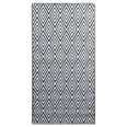 vidaXL - āra paklājs, balts un melns, 190x290cm, PP