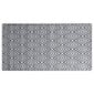 vidaXL - āra paklājs, balts un melns, 190x290cm, PP cena un informācija | Paklāji | 220.lv