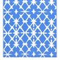 vidaXL - āra paklājs, zils un balts, 160x230cm, PP cena un informācija | Paklāji | 220.lv