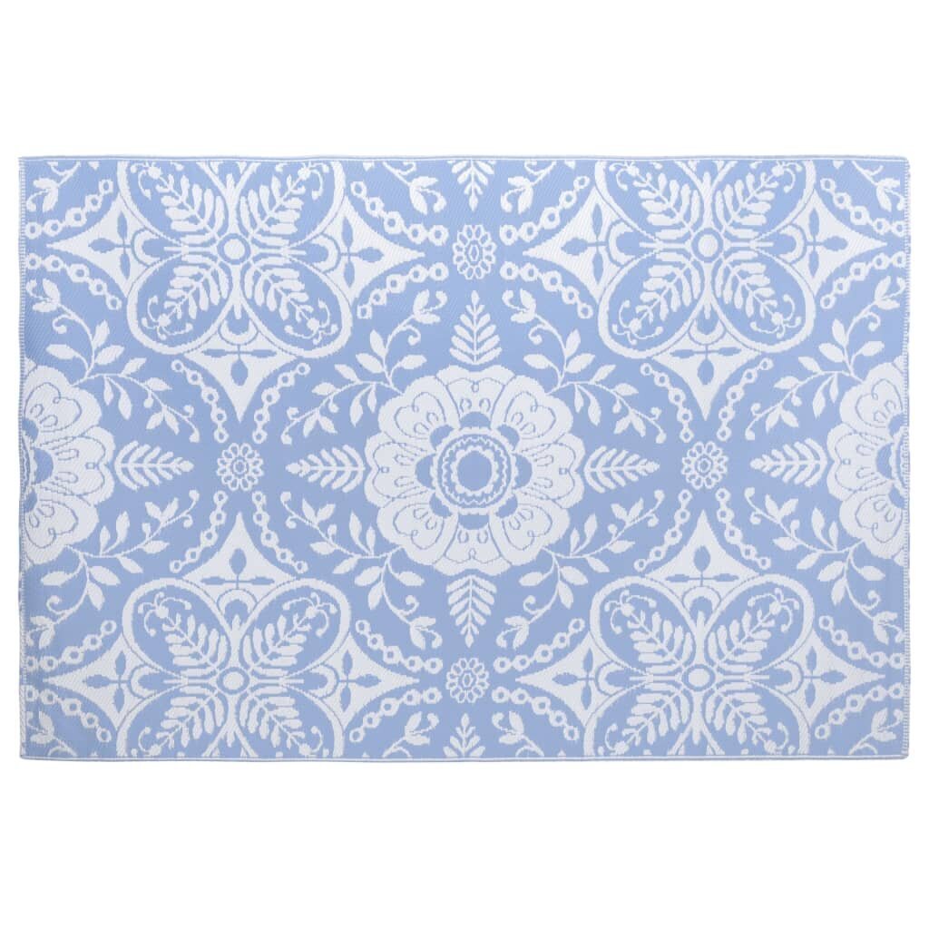vidaXL - āra paklājs, zilā krāsā, 190x290cm, PP цена и информация | Paklāji | 220.lv