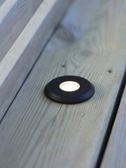 Garden24 светильник для террасы 3W черный IP44 цена и информация | Уличное освещение | 220.lv