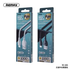 REMAX kabelis USB iPhone Lightning 8 kontaktu Lesu Pro 2,1A RC-160i melns цена и информация | Кабели для телефонов | 220.lv