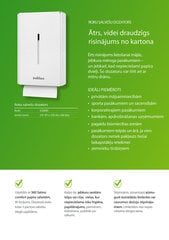 Roku salvešu turētājs no kartona WEPA, balts, Z/W locījuma salvetēm цена и информация | Аксессуары для ванной комнаты | 220.lv