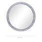 vidaXL - sienas spogulis, 50 cm, rūdīts stikls cena un informācija | Spoguļi | 220.lv